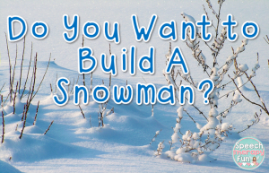 Speech Therapy Fun: Snowman Craftivity