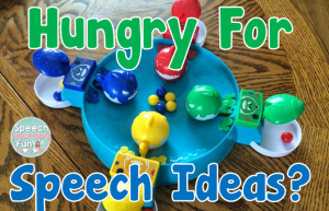 Speech Therapy Fun: Hungry For Speech Ideas