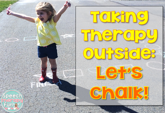 Speech Therapy Fun: Taking Therapy Outside