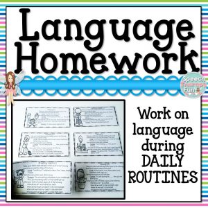 https://www.teacherspayteachers.com/Product/Language-Homework-for-Speech-Therapy-2411322