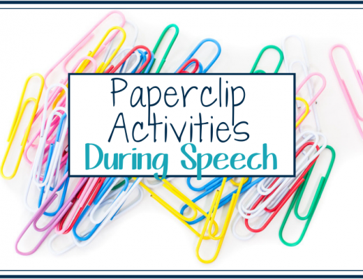 Using paper clips in speech therapy